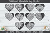 Heart Mandala Frame SVG Bundle