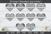 Heart Mandala Frame Split SVG Bundle