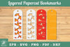 Heart 3D Papercut Bookmarks Clipart Bundle