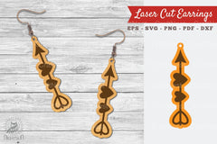 Heart Arrow Laser Cut Earrings Clipart Bundle - CraftNest - Digital Crafting and Art