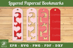 Heart Bookmark SVG Bundle - CraftNest - Digital Crafting and Art