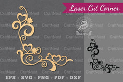 Heart Corner Laser Cut Design Bundle - CraftNest - Digital Crafting and Art