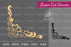 Heart Corner Laser Cut Design Bundle - CraftNest - Digital Crafting and Art