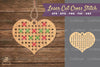 Heart Cut Cross Stitch Clipart Bundle