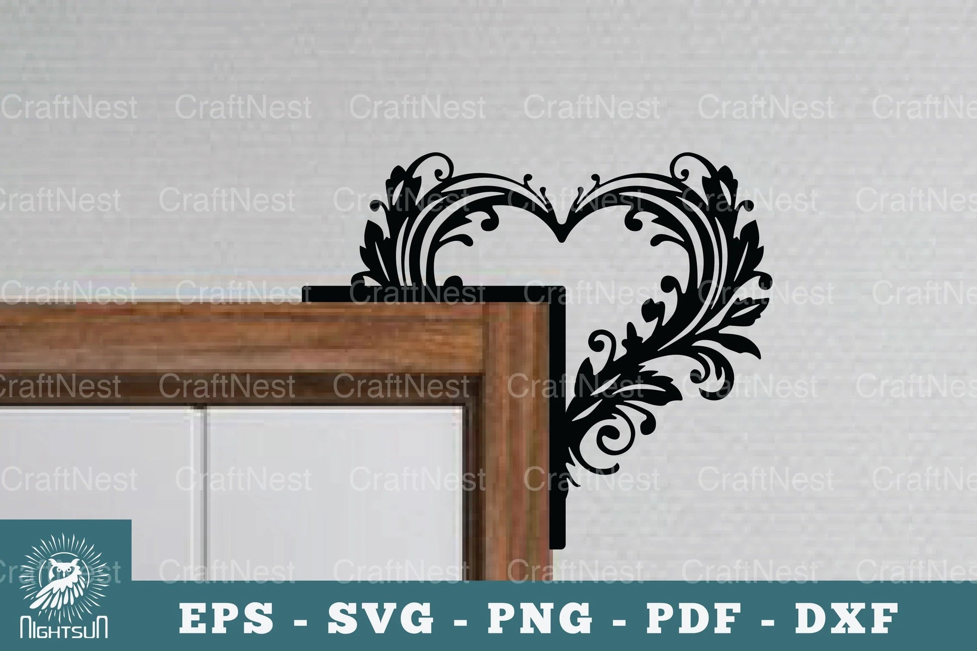 Heart Door Corner Lasercut SVG Bundle - CraftNest - Digital Crafting and Art