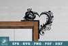 Heart Door Corner Lasercut SVG Bundle
