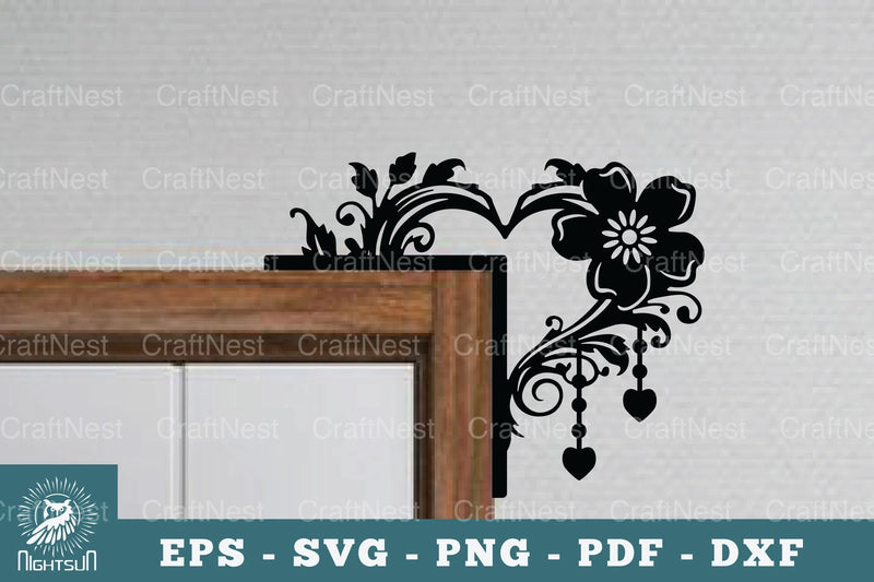 Heart Door Corner Lasercut SVG Bundle - CraftNest - Digital Crafting and Art