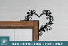 Heart Door Corner Lasercut Clipart Bundle