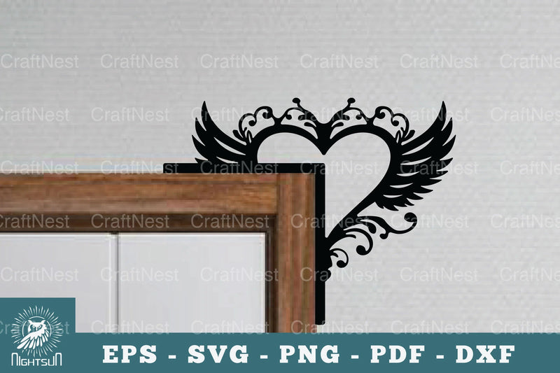 Heart Door Corner Lasercut SVG Bundle - CraftNest - Digital Crafting and Art