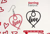 Heart Earring Laser Cut SVG Bundle Clipart