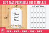 Heart Gift Tags Printable Cut Template Bundle