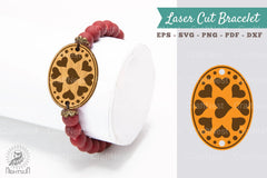 Heart Laser Cut Bracelet SVG Bundle - CraftNest - Digital Crafting and Art
