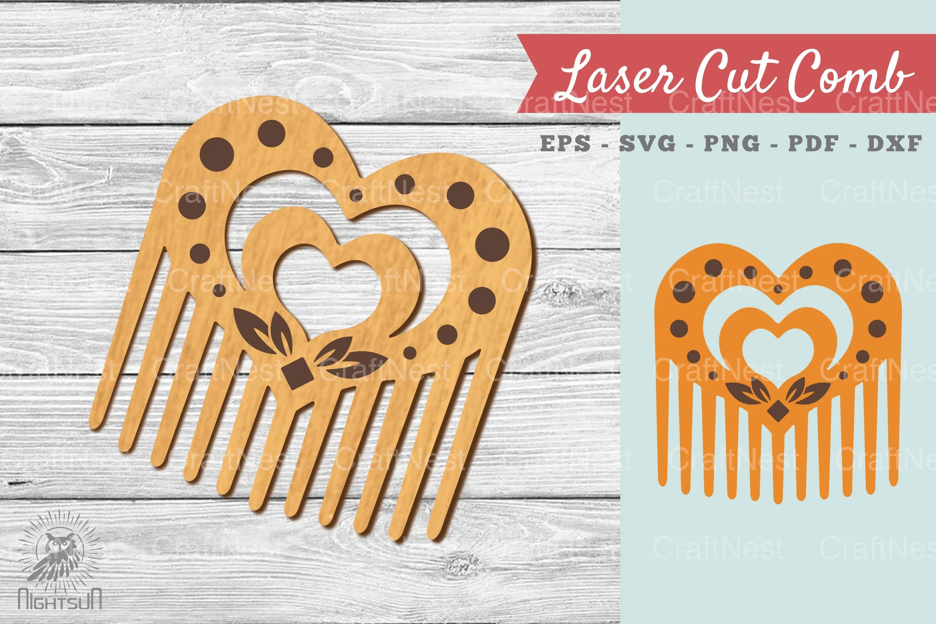 Heart Laser Cut Comb Clipart Bundle - CraftNest - Digital Crafting and Art