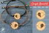 Heart Laser Cut Couple Bracelet SVG Bundle