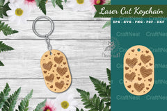 Heart Laser Cut Keychain Design Bundle - CraftNest - Digital Crafting and Art