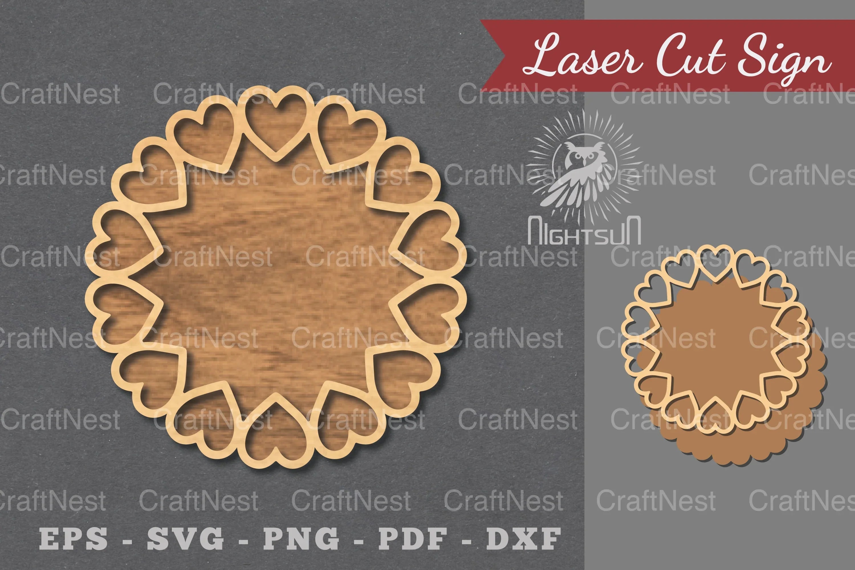 Heart Laser Cut Sign Clipart Bundle - CraftNest - Digital Crafting and Art