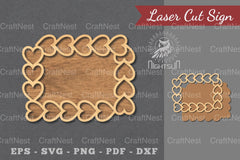 Heart Laser Cut Sign Clipart Bundle - CraftNest - Digital Crafting and Art
