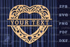 Heart Lasercut Split Monogram SVG Bundle