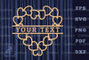 Heart Lasercut Split Monogram SVG Bundle