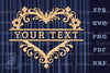 Heart Lasercut Split Monogram Clipart Bundle