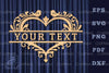 Heart Lasercut Split Monogram SVG Bundle