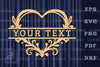 Heart Lasercut Split Monogram SVG Bundle
