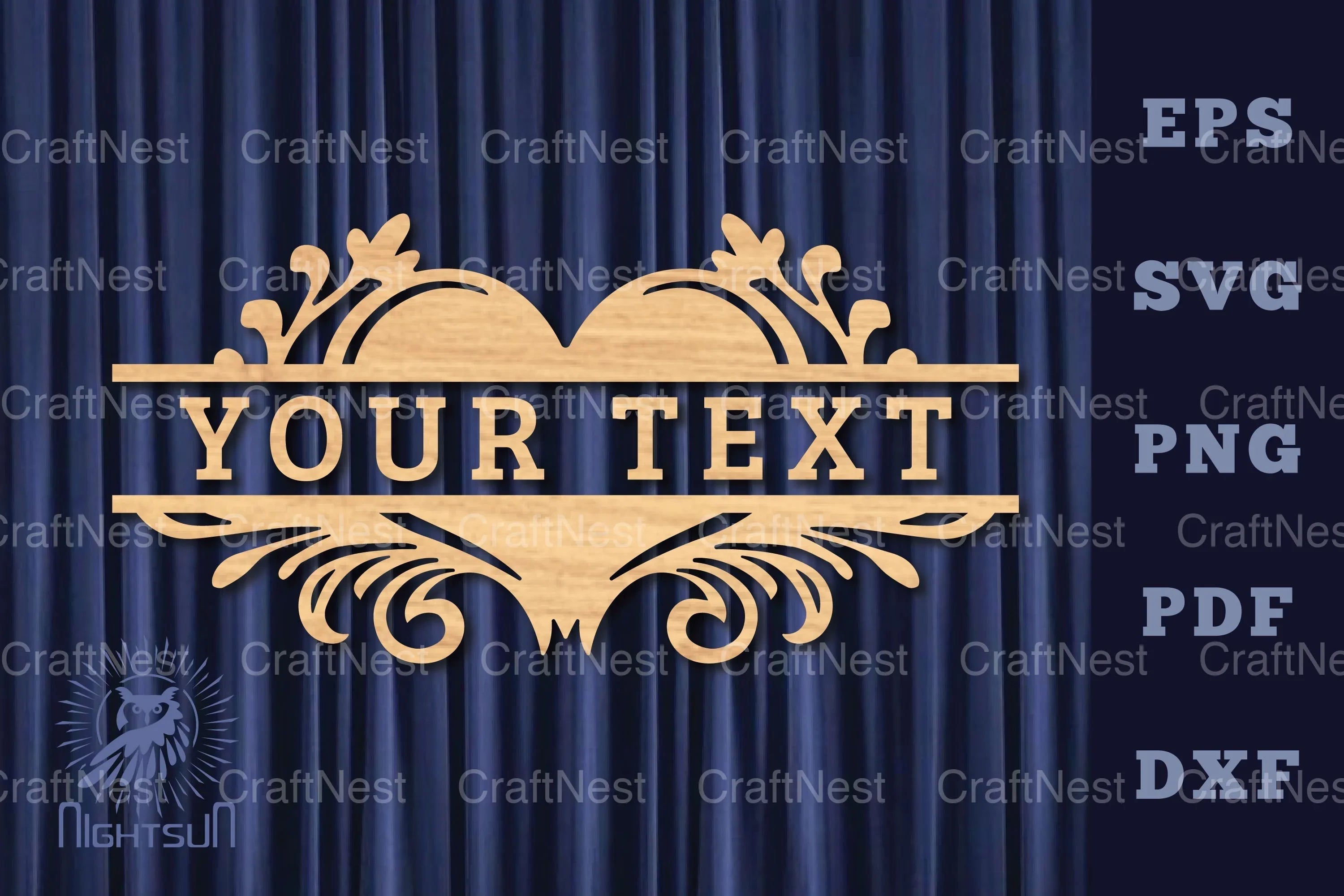 Heart Lasercut Split Monogram SVG Bundle - CraftNest - Digital Crafting and Art