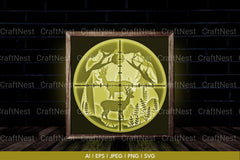 Hunt 3D Layered Papercut SVG Bundle - CraftNest - Digital Crafting and Art