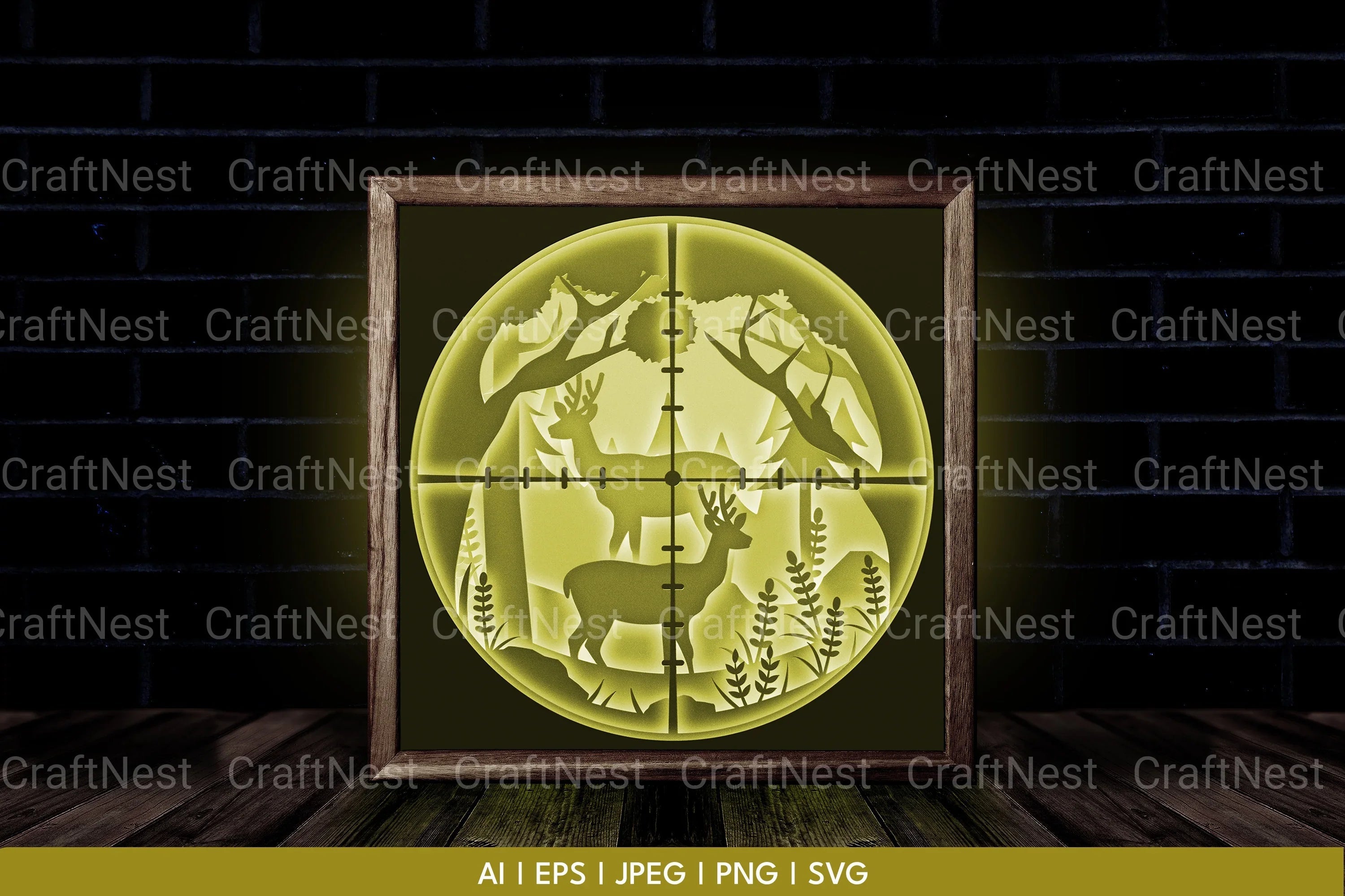Hunt 3D Layered Papercut SVG Bundle - CraftNest - Digital Crafting and Art