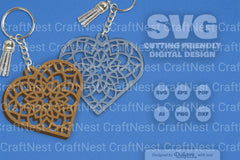 Heart Mandala Clipart Daily SVG Bundles - CraftNest - Digital Crafting and Art