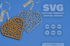 Heart Mandala Clipart Daily SVG Bundles - CraftNest - Digital Crafting and Art