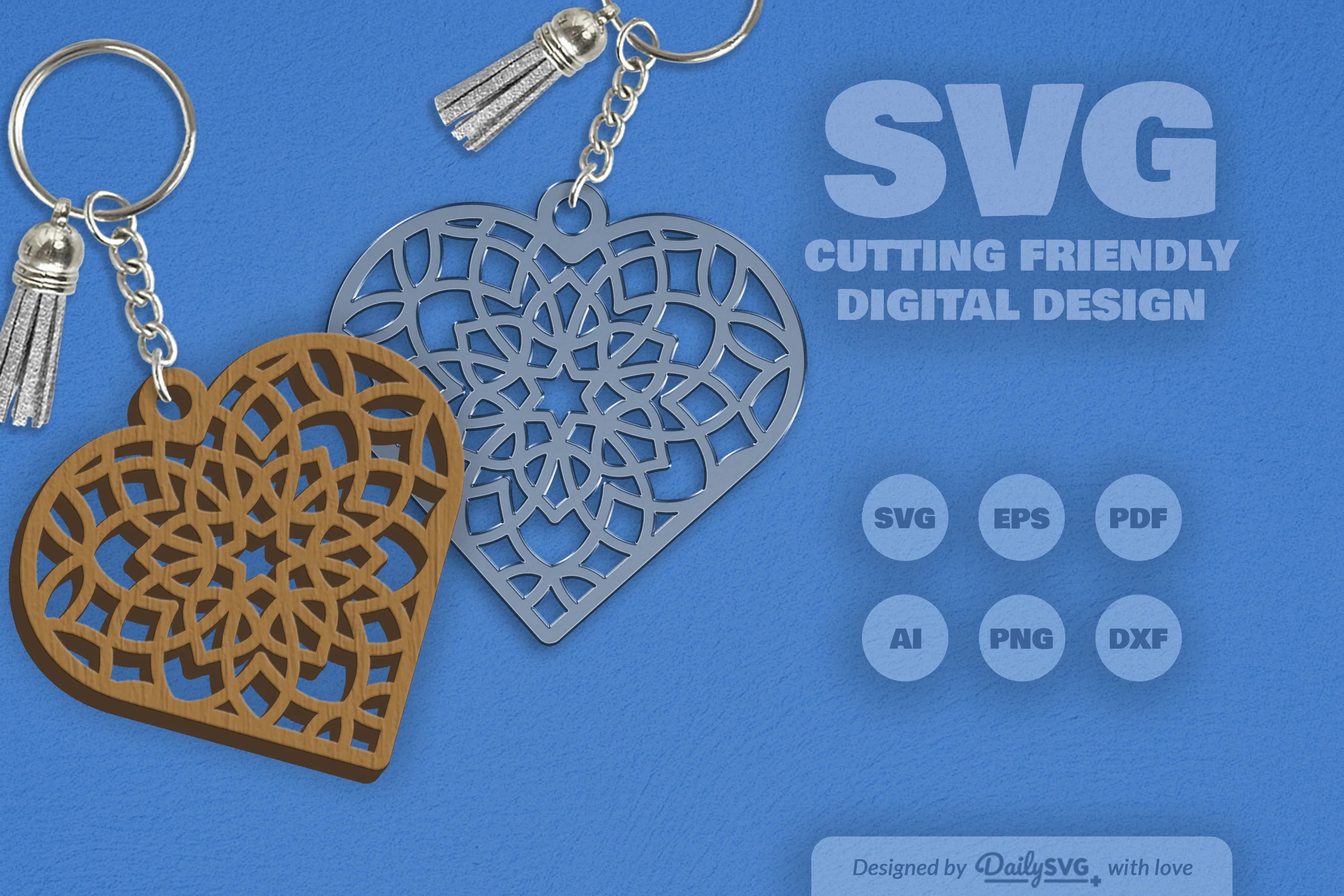 Heart Mandala Clipart Daily SVG Bundles - CraftNest - Digital Crafting and Art