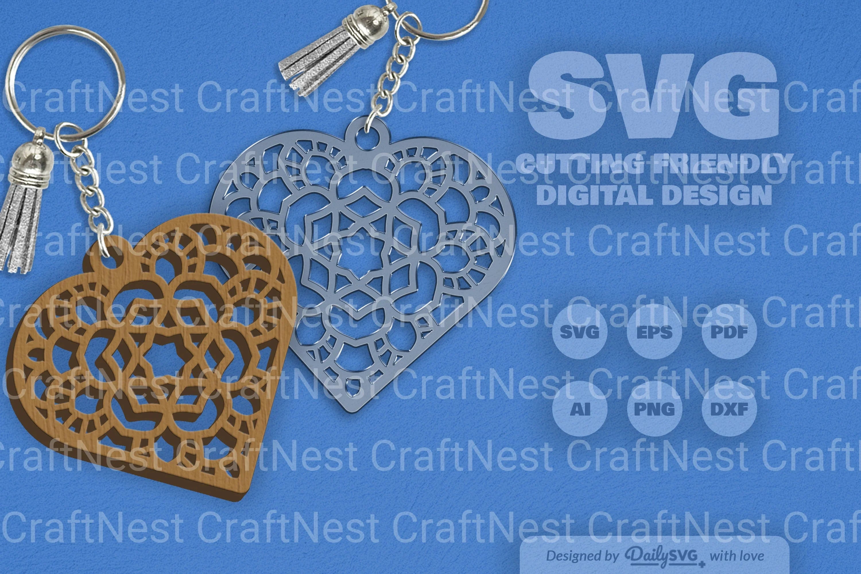 Heart Mandala SVG Bundle