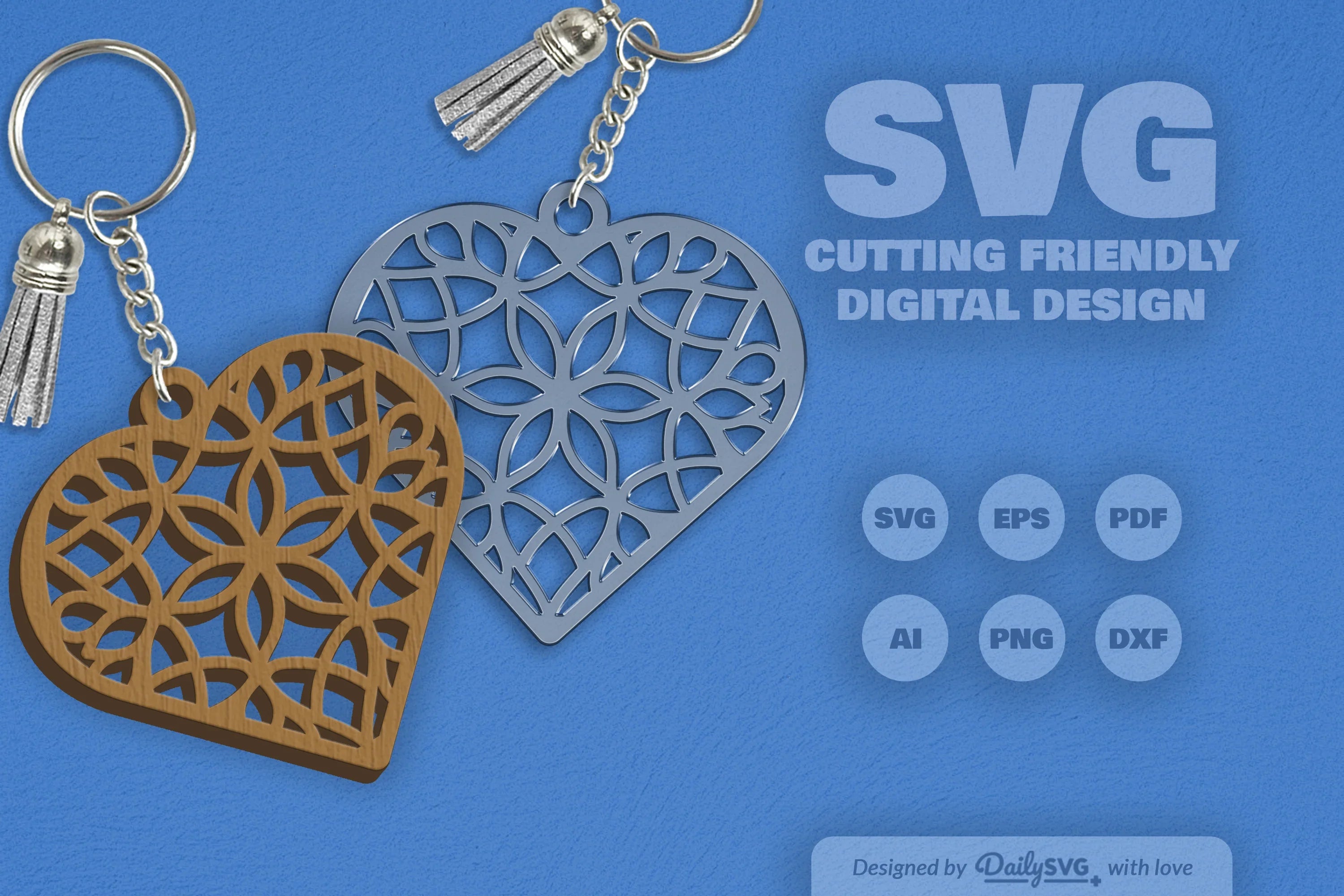 Heart Mandala SVG Bundle 2 - CraftNest - Digital Crafting and Art