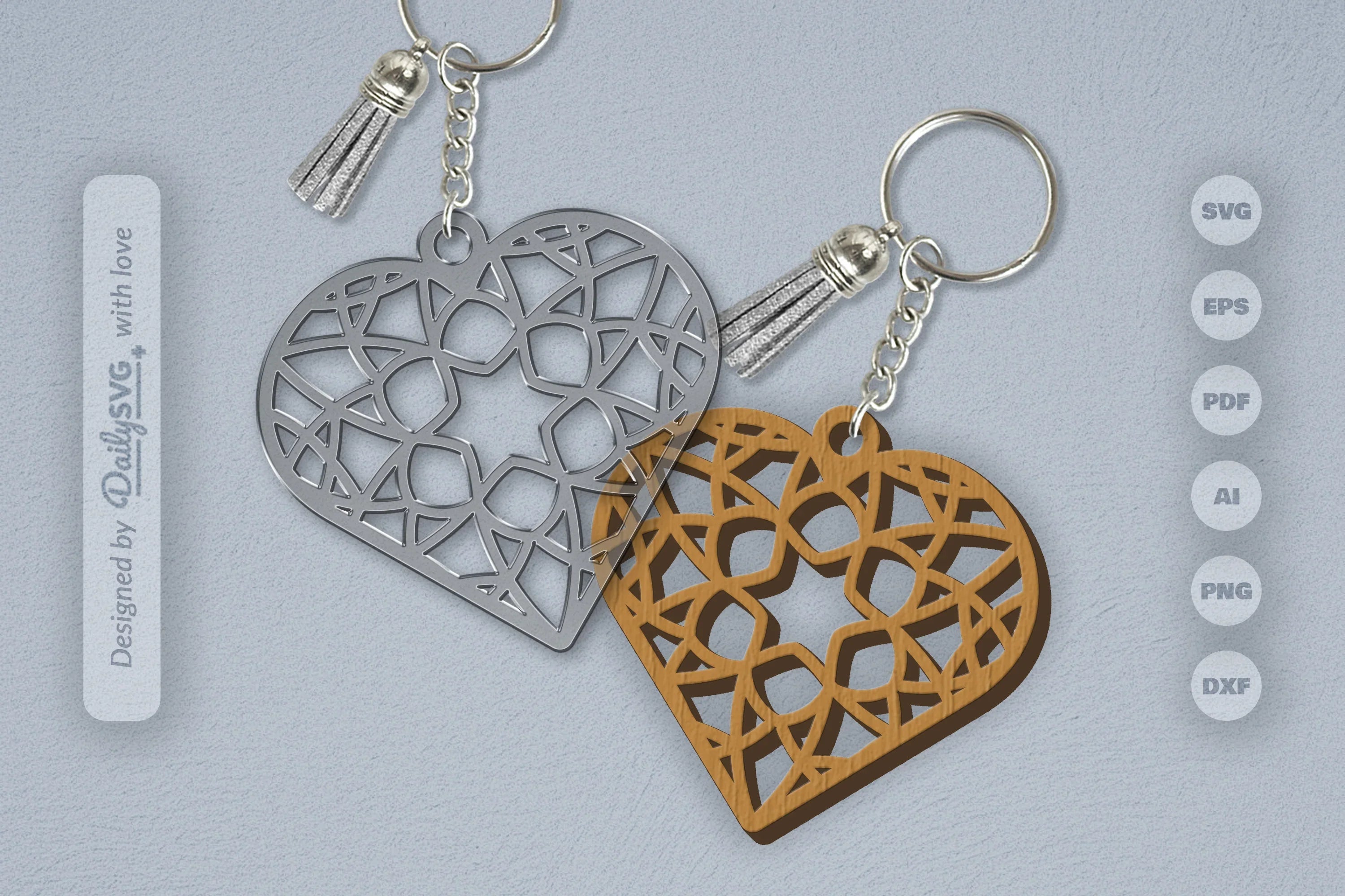 Heart Mandala SVG Bundle 10 - CraftNest - Digital Crafting and Art