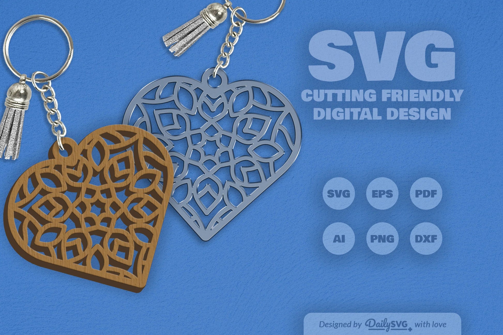 Heart Mandala Clipart Daily SVG Bundles - CraftNest - Digital Crafting and Art