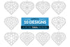 Heart Mandala Clipart Daily SVG Bundles