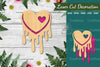 Heart Melted Laser Cut Decoration Clipart Bundle