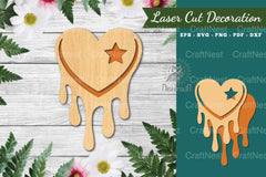 Heart Melted Laser Cut Decoration Clipart Bundle - CraftNest - Digital Crafting and Art
