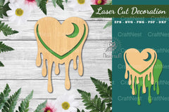 Heart Melted Laser Cut Decoration Clipart Bundle - CraftNest - Digital Crafting and Art