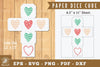 Heart Paper Dice Cube Printable - Clipart Bundle