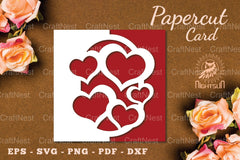 Heart Papercut Card SVG Bundle - CraftNest - Digital Crafting and Art