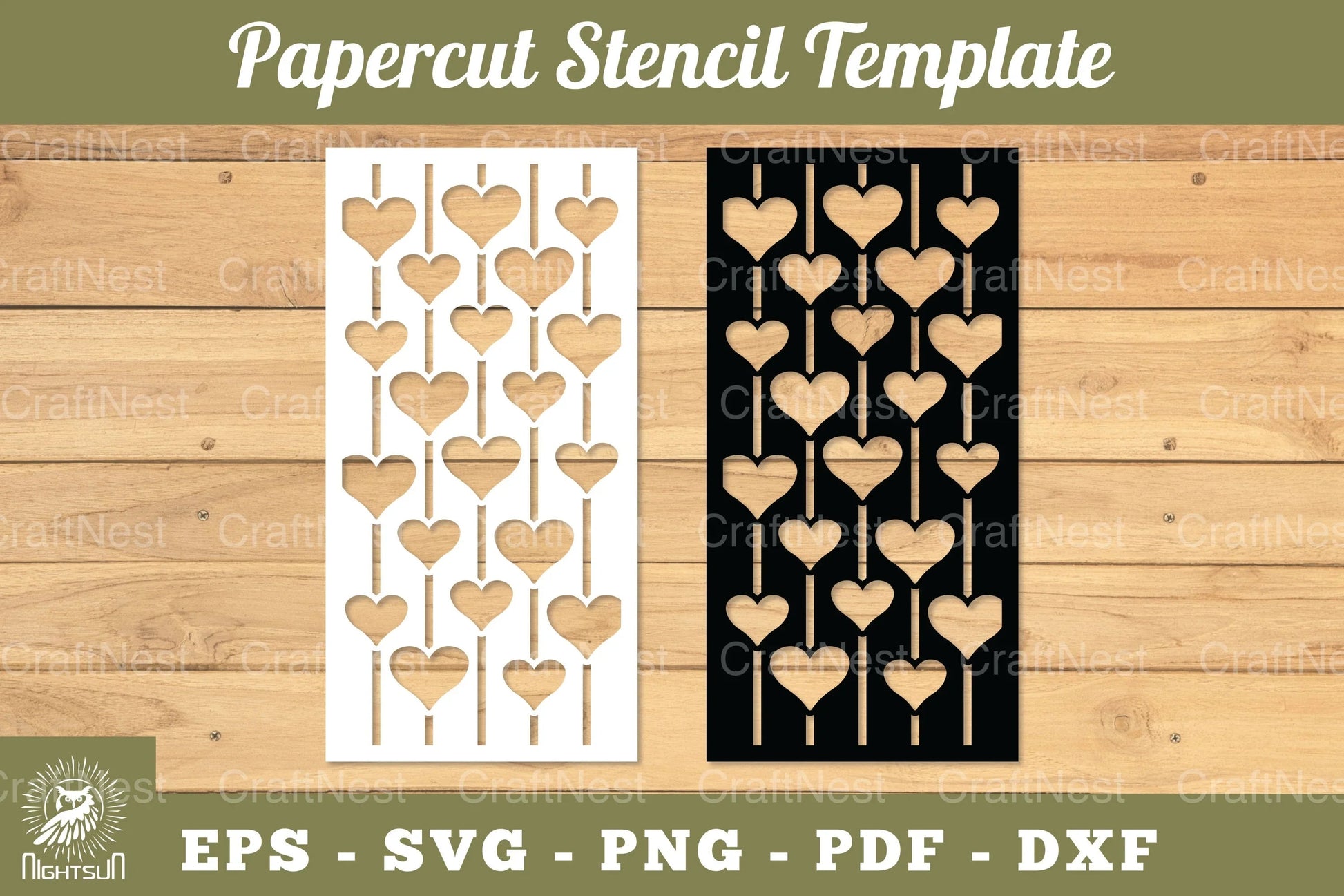 Heart Papercut Stencil SVG Bundle - CraftNest - Digital Crafting and Art