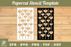 Heart Papercut Stencil SVG Bundle - CraftNest - Digital Crafting and Art