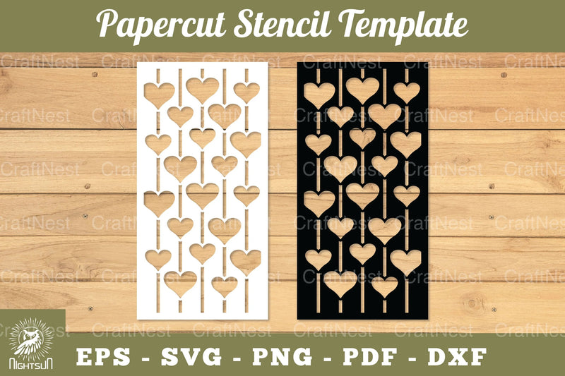 Heart Papercut Stencil SVG Bundle - CraftNest - Digital Crafting and Art