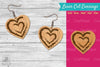 Heart Shape Lasercut Earrings Clipart Bundle
