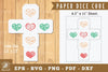 Heart Star Paper Dice Cube Printable Cut - Clipart Bundle