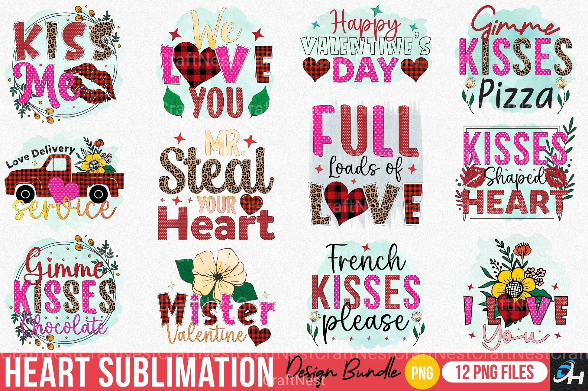 Heart Bundle - CraftNest - Digital Crafting and Art