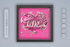 Heart Valentine Papercut Shadow Box SVG Bundle