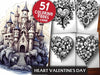 Heart Valentines Day Coloring Books